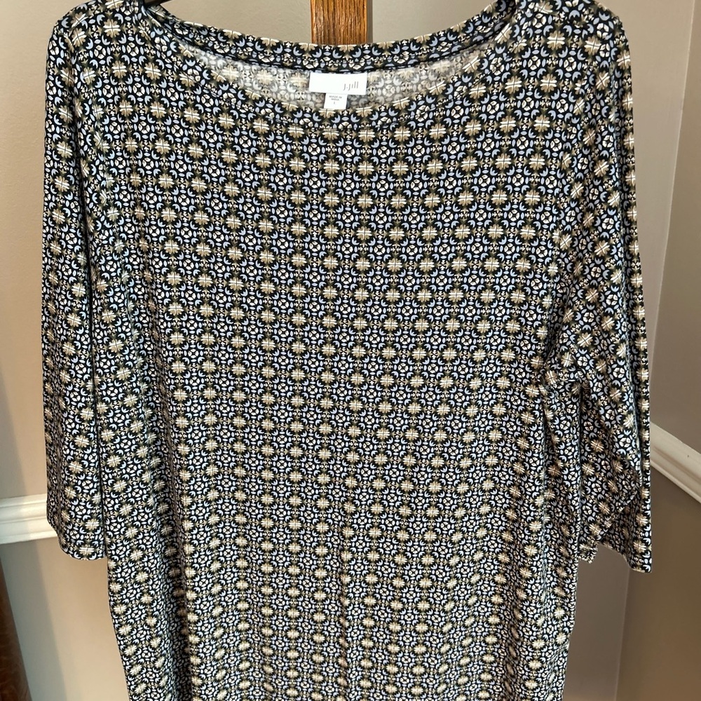 J. Jill Wearever Geometric knit tunic